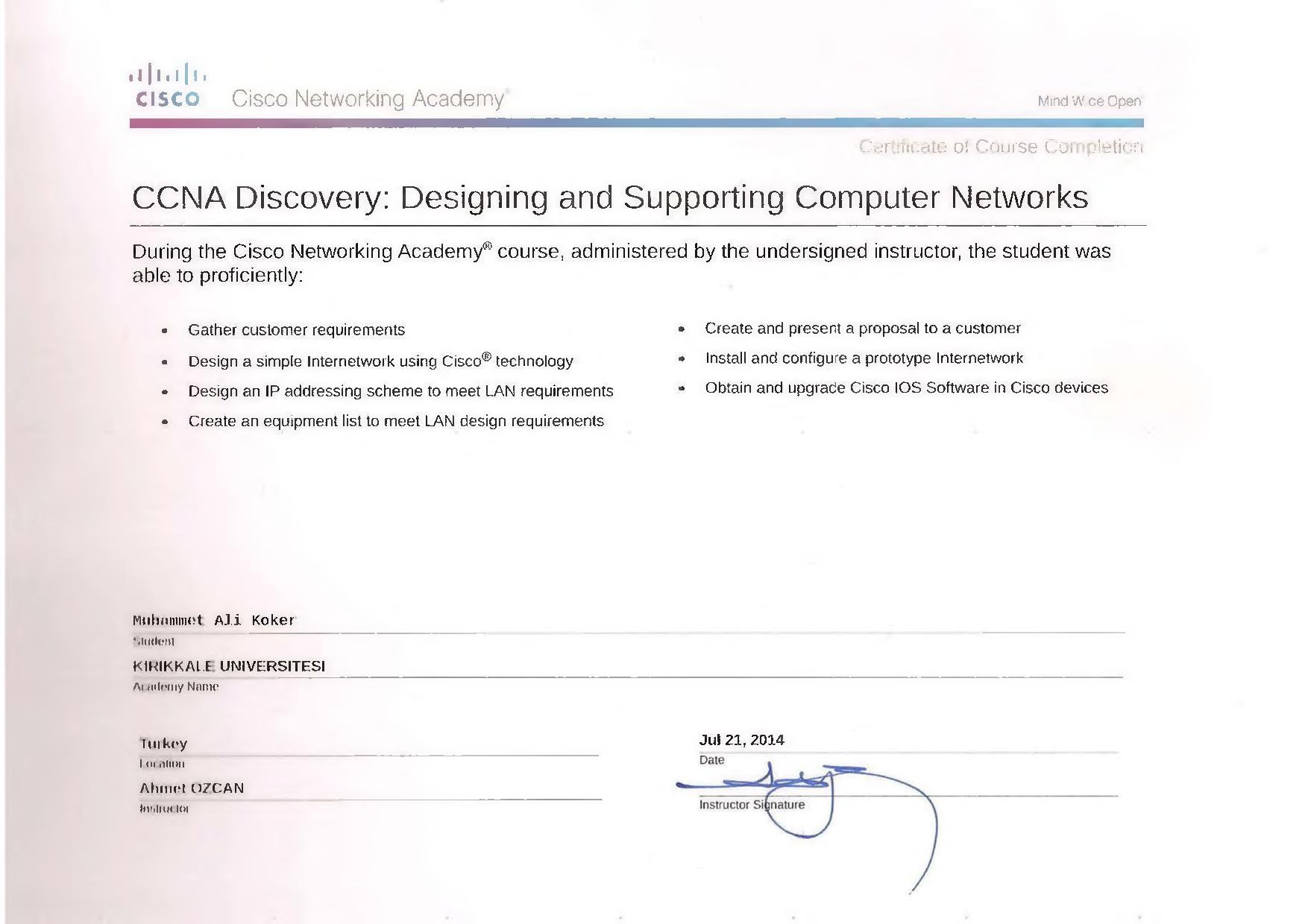 ccna4.jpg - Cisco, CCNA 4: Designing and Supporting Computer Networks - Yük. Müh. Muhammet Ali Köker