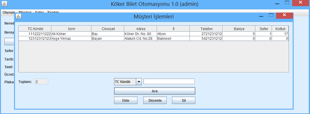 Köker Ticket Automation 1.0 (Java) - koker.bilet.otomasyonu.1.0.s.1.png