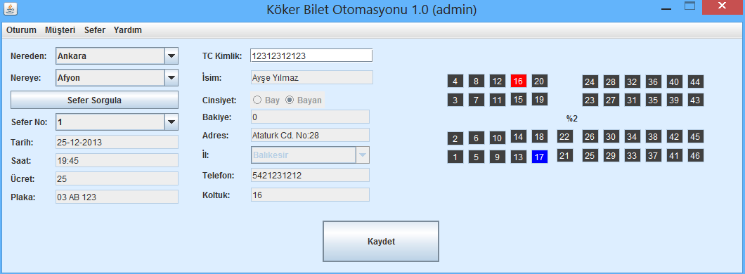 Köker Ticket Automation 1.0 (Java) - koker.bilet.otomasyonu.1.0.s.png