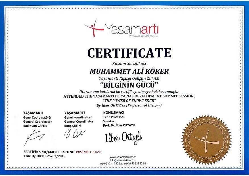 seminer.2018.gelisim.5.jpg - Kişisel Gelişim Zirvesi: Prof. Dr. İlber Ortaylı, Dr. Ozanser Uğurlu - Yük. Müh. Muhammet Ali Köker