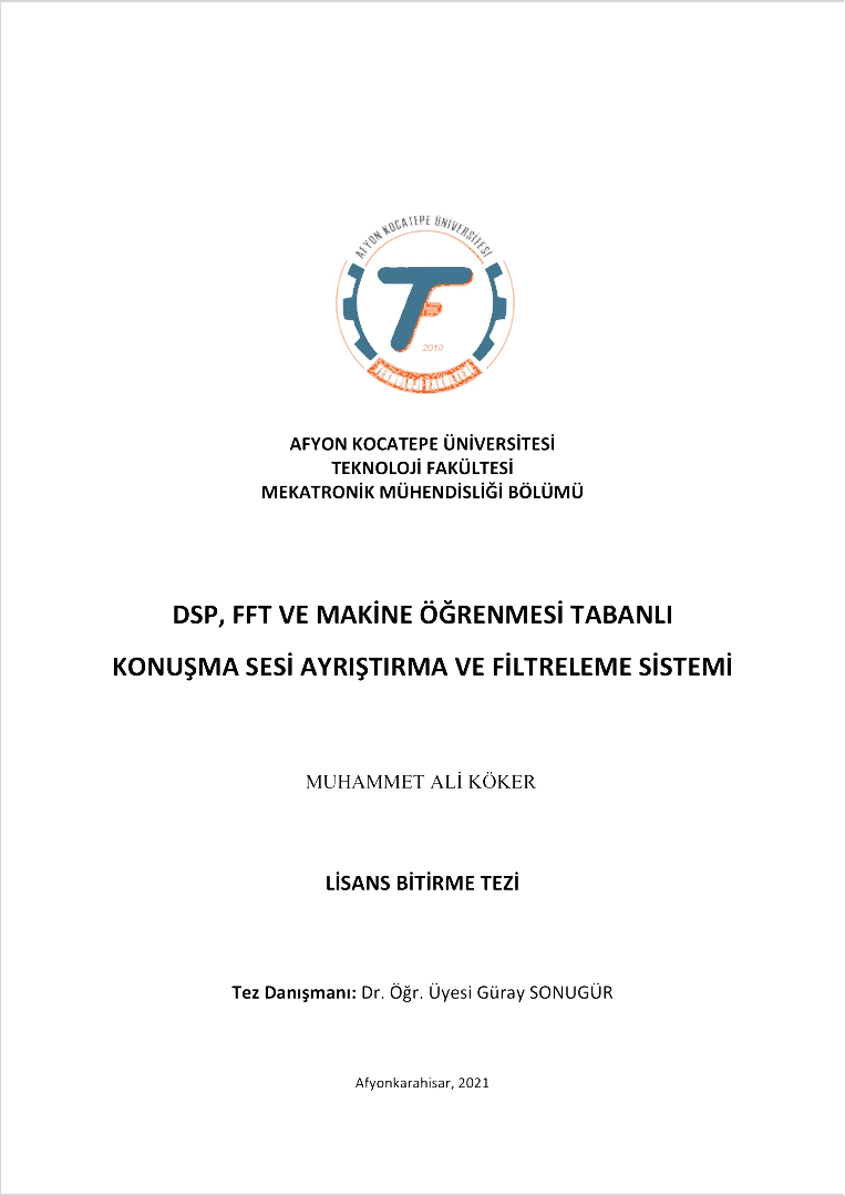 rapor-ses-filtresi.png - Konuşma Sesi Ayrıştırma Sistemi (Danışman: Doç. Dr. Güray Sonugür) - Yük. Müh. Muhammet Ali Köker