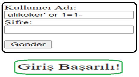 sqlinjection09.png - SQL Enjeksiyonu ve Veri Tabanı Güvenliği - Yük. Müh. Muhammet Ali Köker