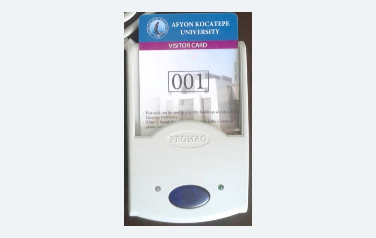 RFID reader used during a 2014 internship at Afyon Kocatepe University