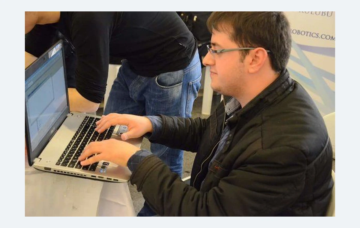 Robotics work with the Kırıkkale University Mechatronics Community in 2014