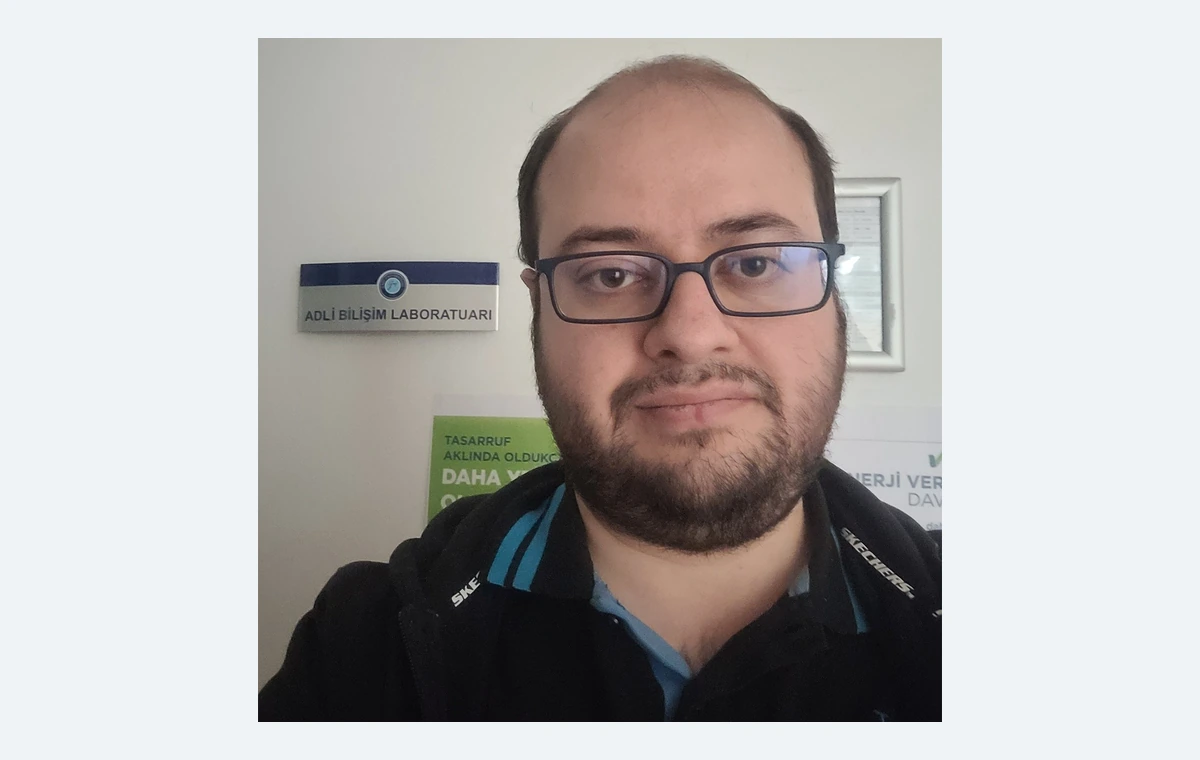 Photograph from my digital forensics graduate studies at Gazi University in 2021